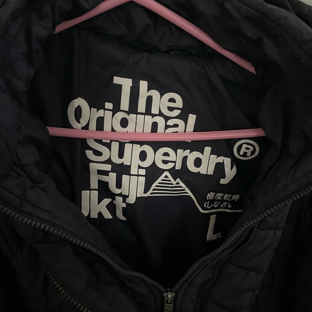 Superdry Black Quilted Jacket - Picture 4 of 9